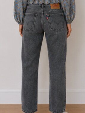 Levi's Premium 501 Original Cropped Jeans Women's 26x28 Gray High Rise Straight